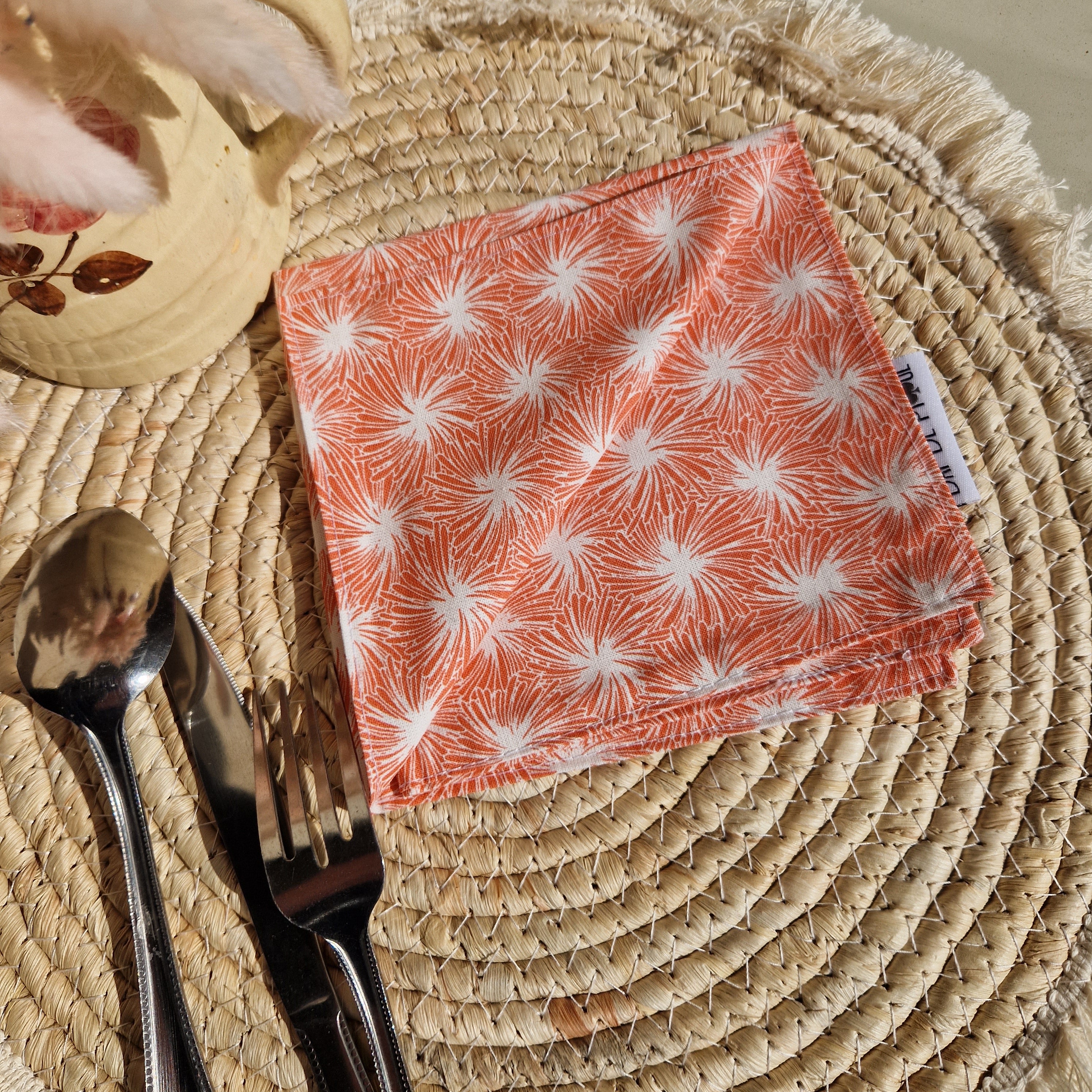 Serviette de table coton réutilisable - vue 2