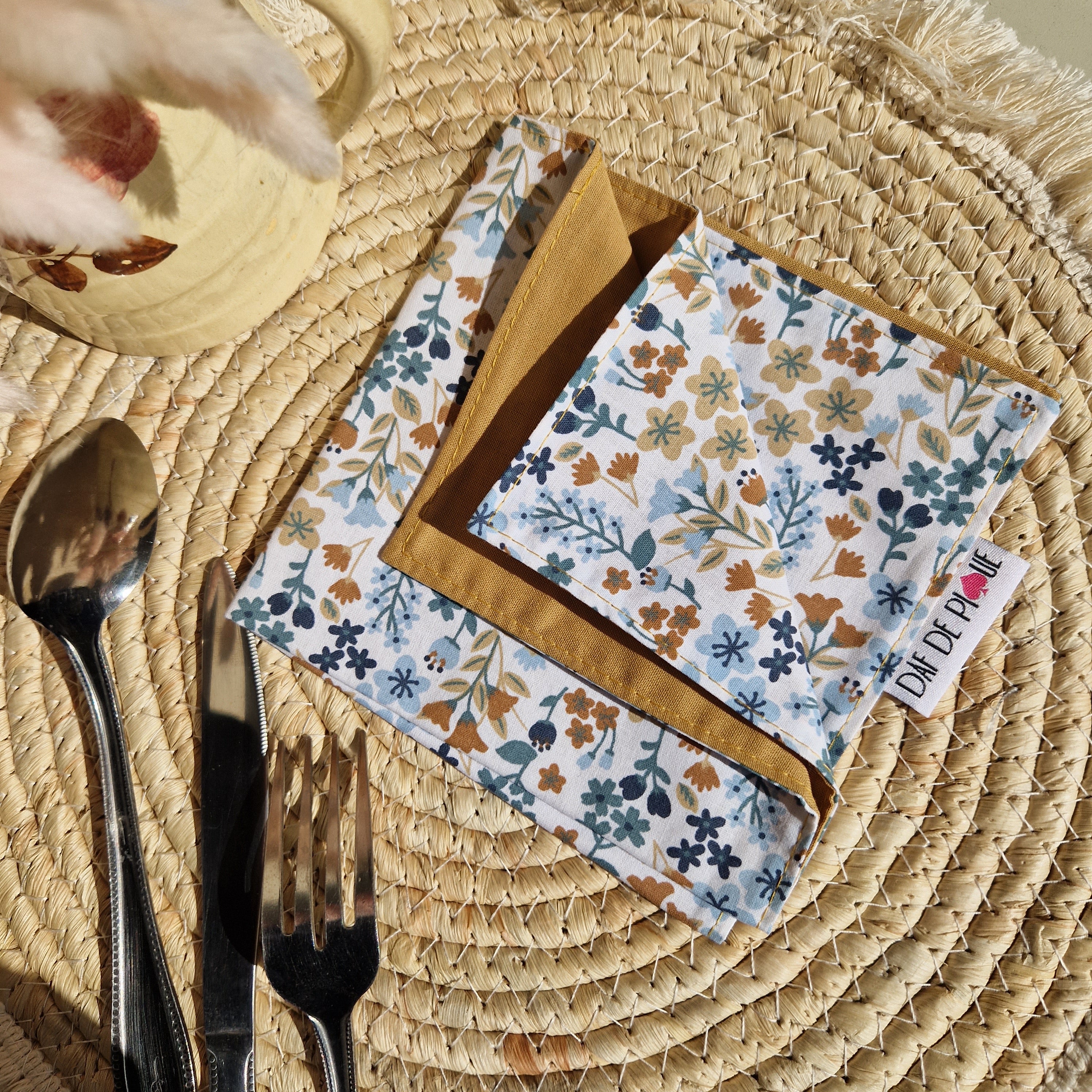 Serviette de table coton réutilisable - vue 4