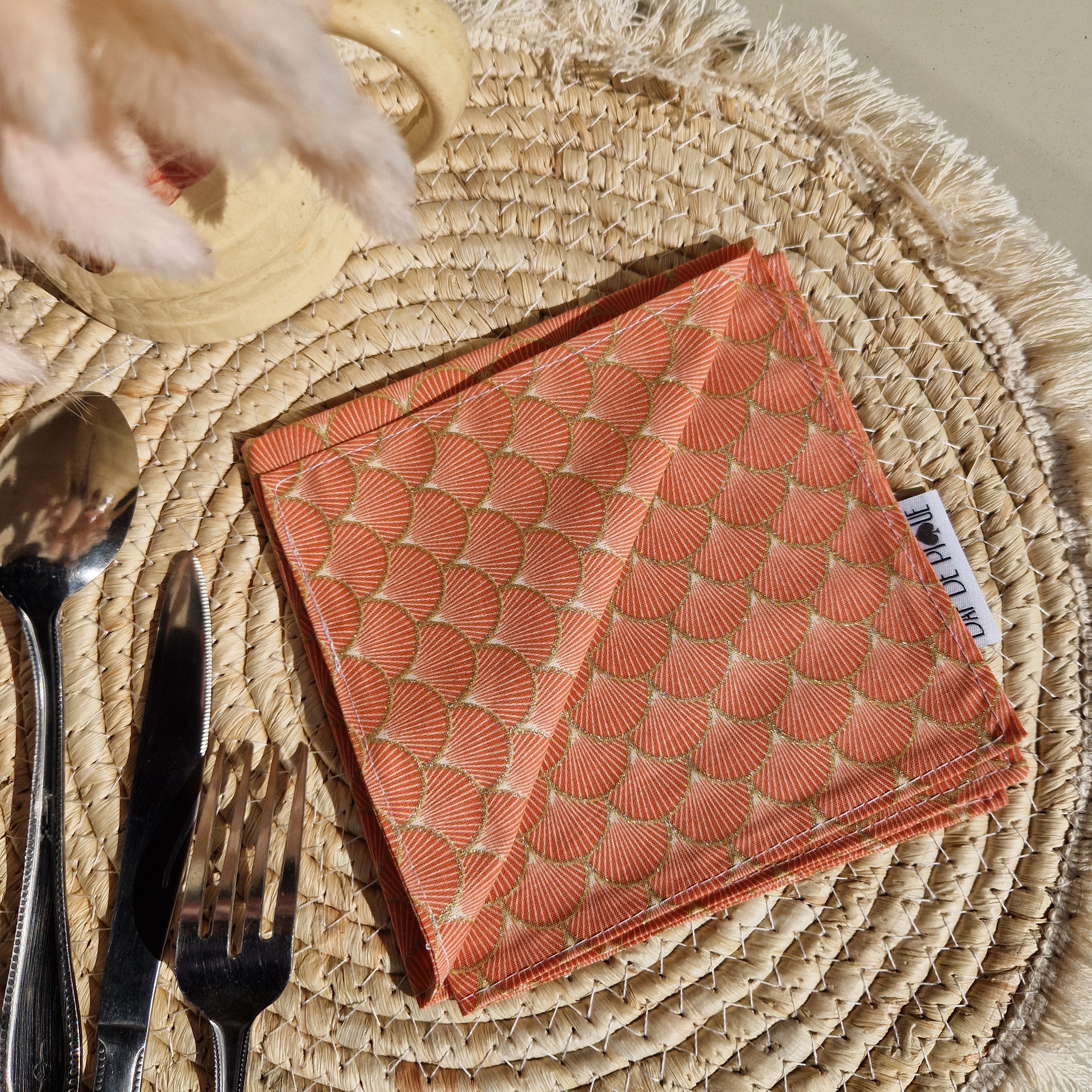 Serviette de table coton réutilisable - vue 5