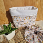 Corbeille en tissu molletonnée