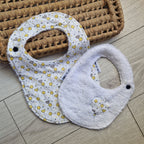 Bavoir bébé réversible coton et éponge - vue 10