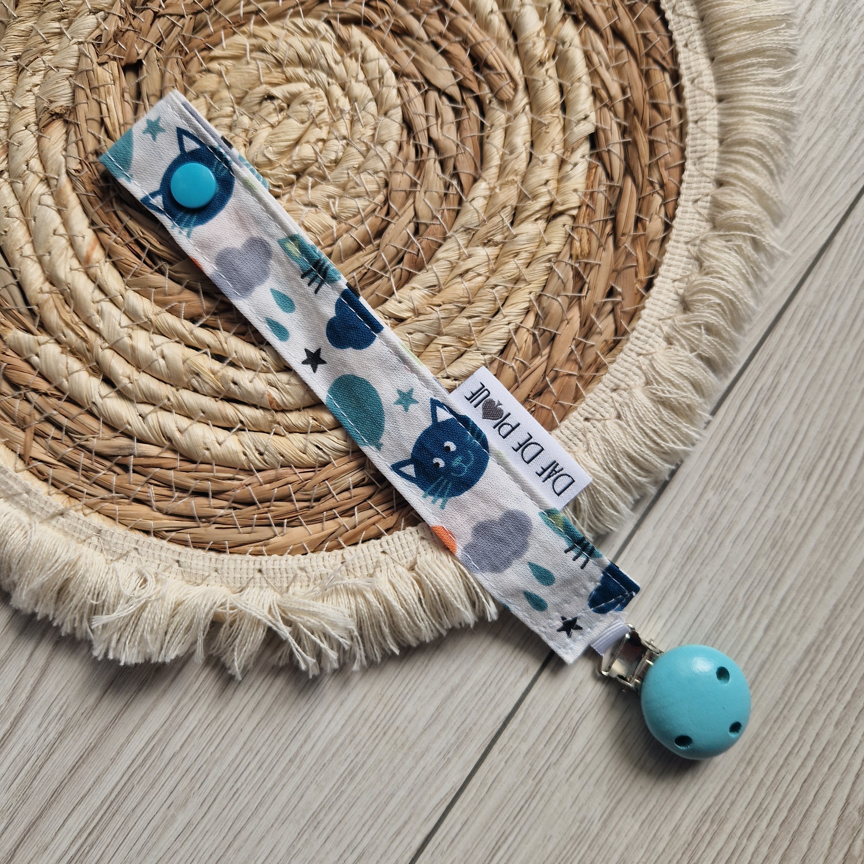 Attache-tétine tissu personnalisable - vue 12