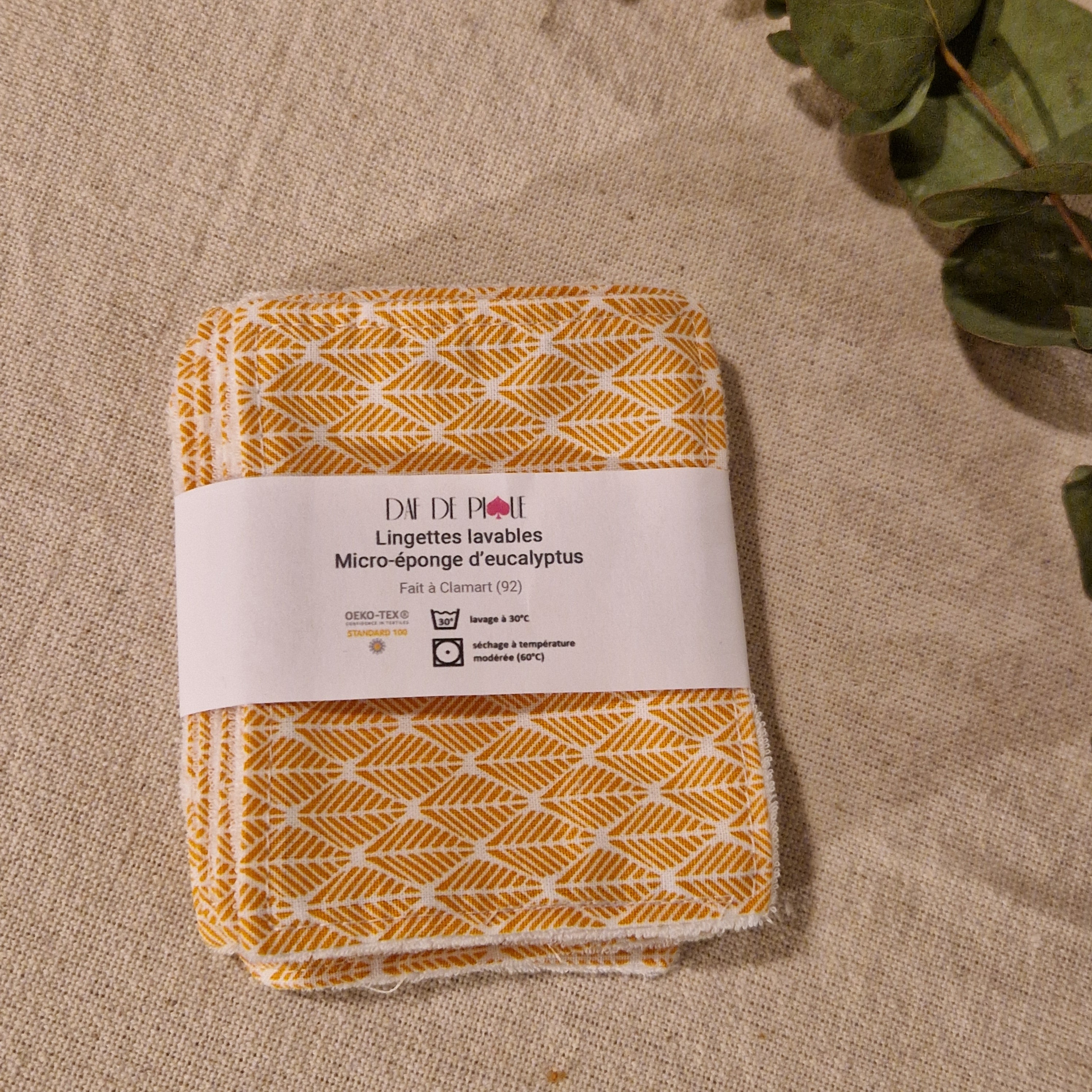 Lingettes lavables eucalyptus lot de 7 - vue 7