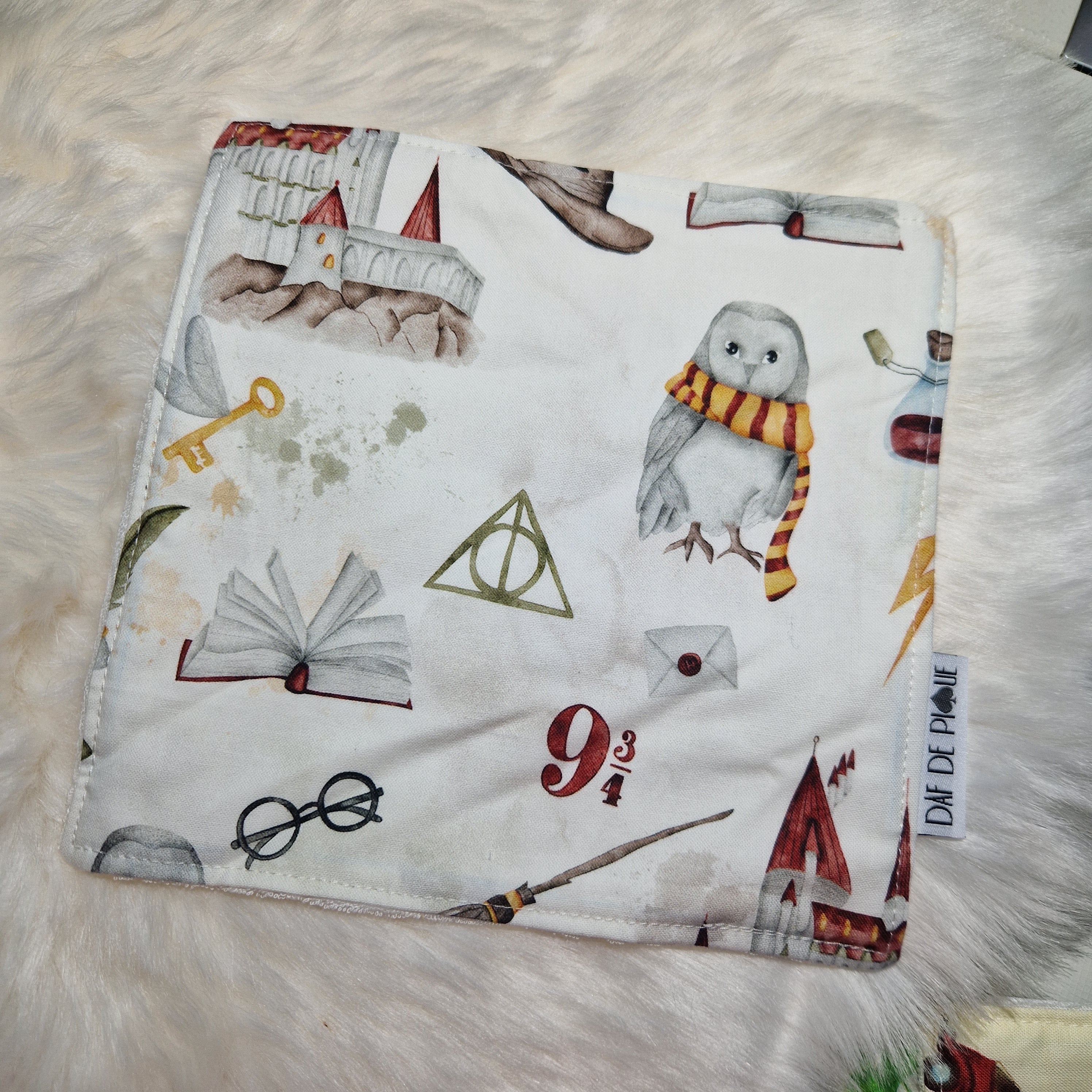 Lingette lavable visage et bébé, motif au choix