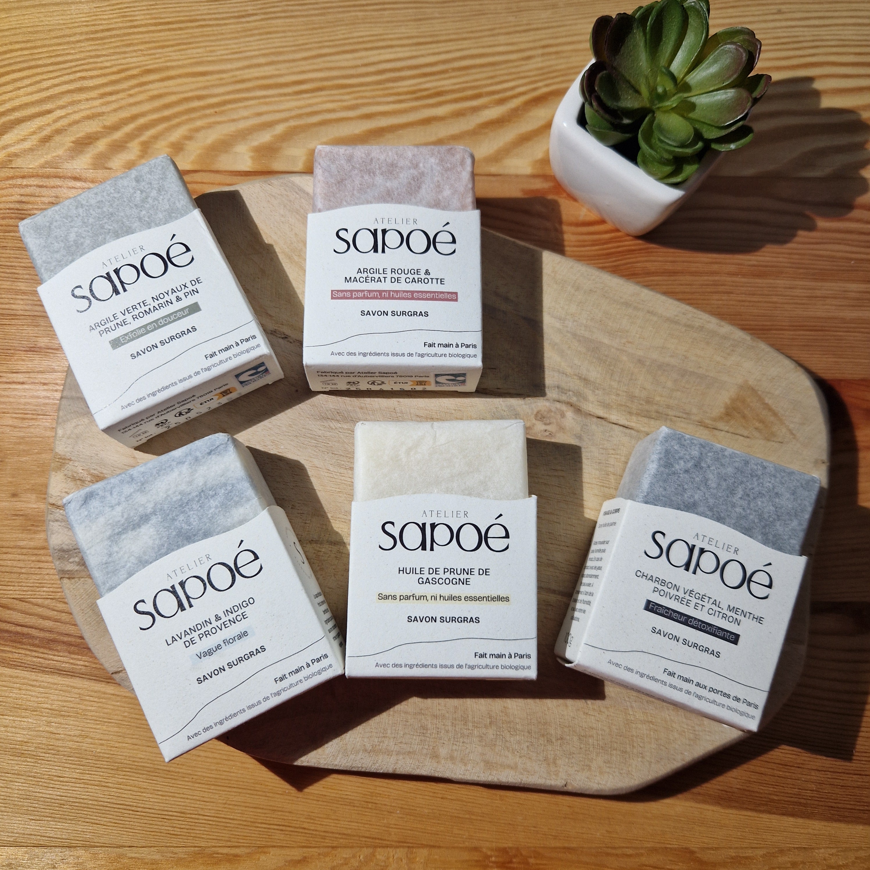 Savon surgras artisanal bio Sapoé