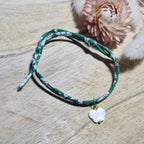 Bracelet charm coton fait main