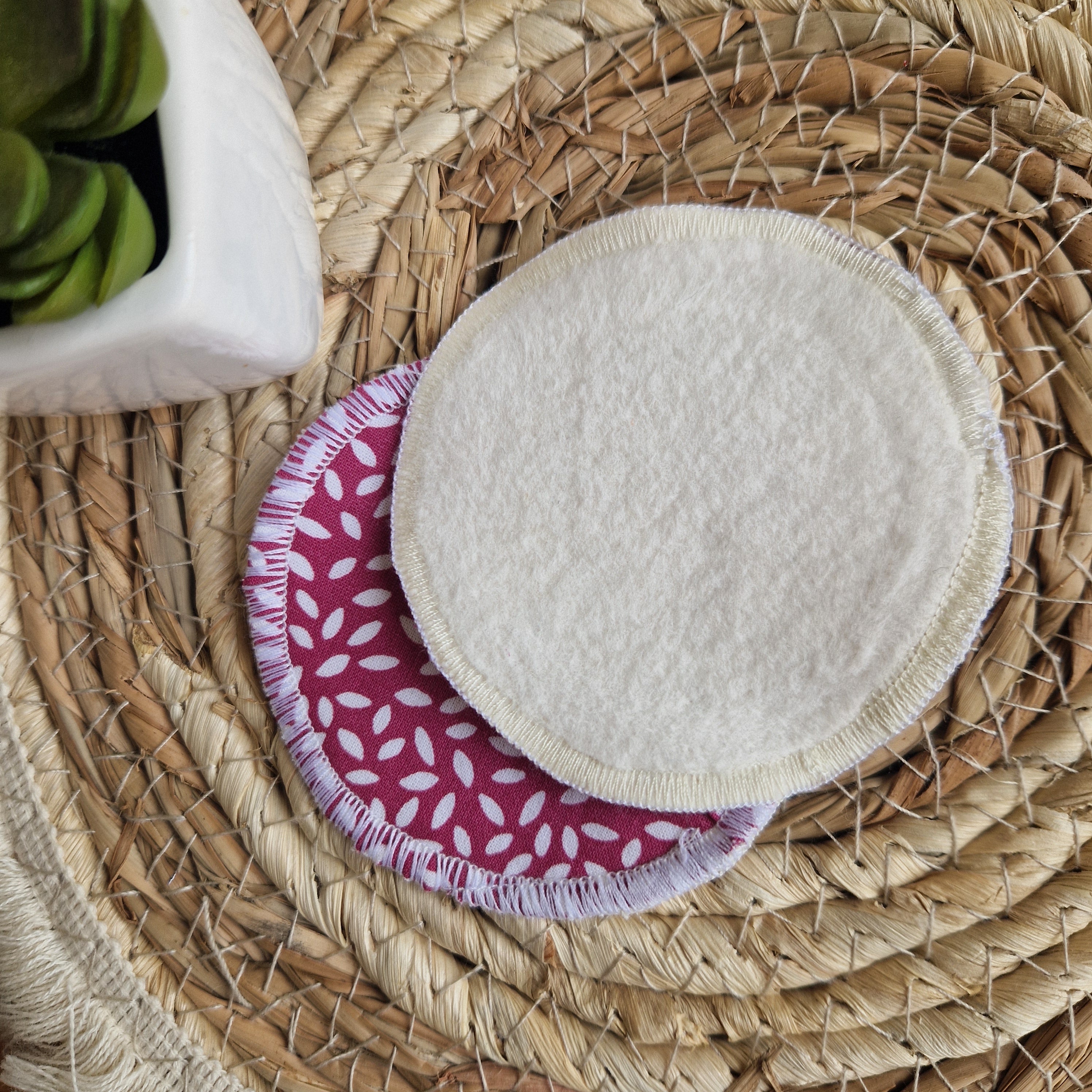 Disques démaquillants lavables coton bio - vue 2