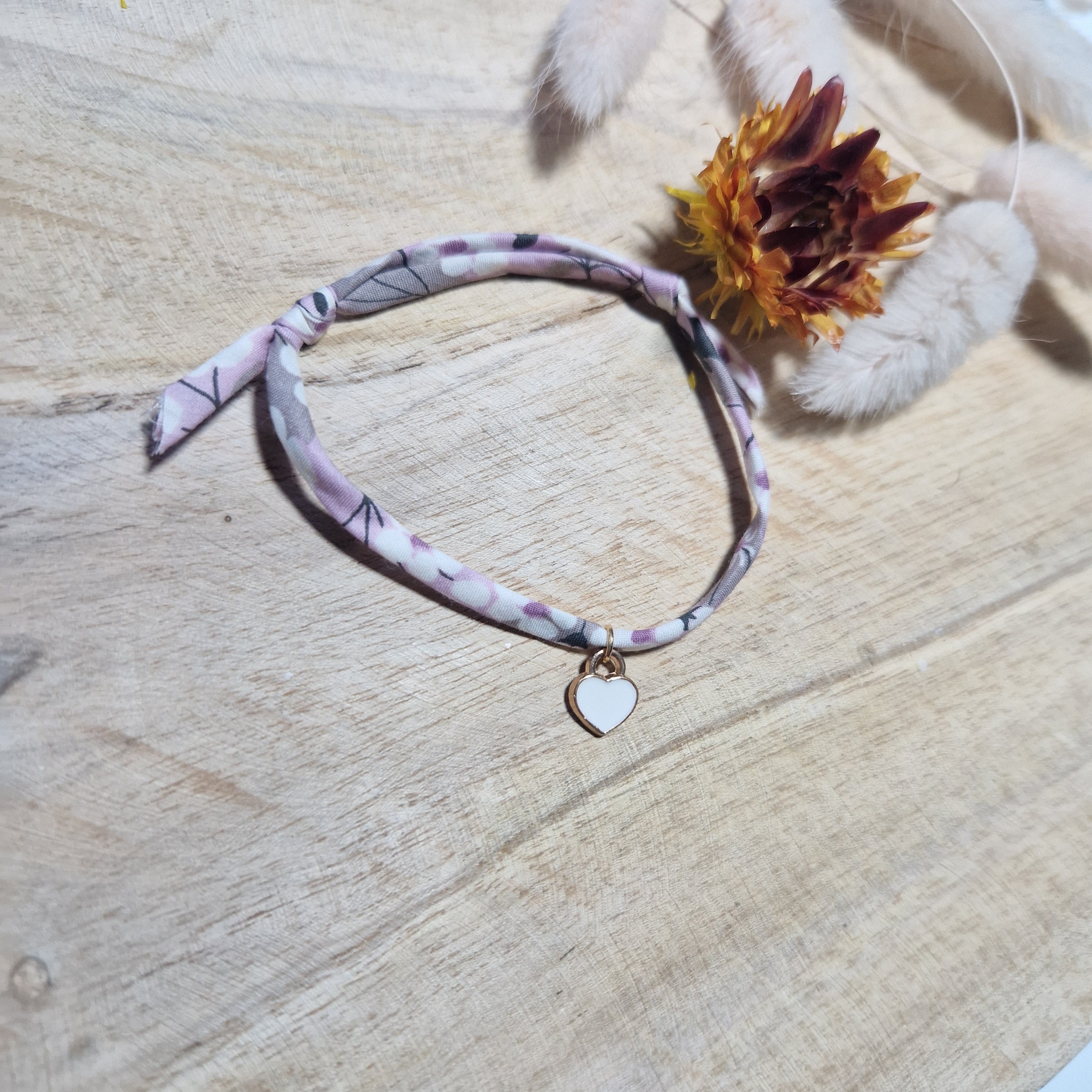 Bracelet charm coton fait main - vue 9