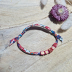 Bracelet message perles coton fait main
