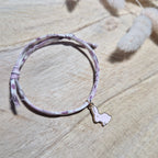 Bracelet charm coton fait main - vue 7