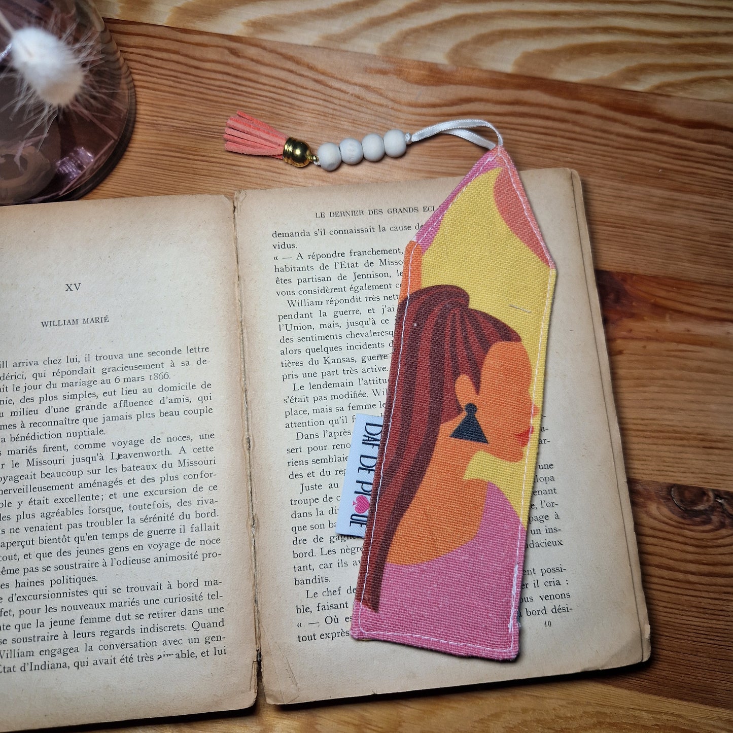 Marque-pages tissu