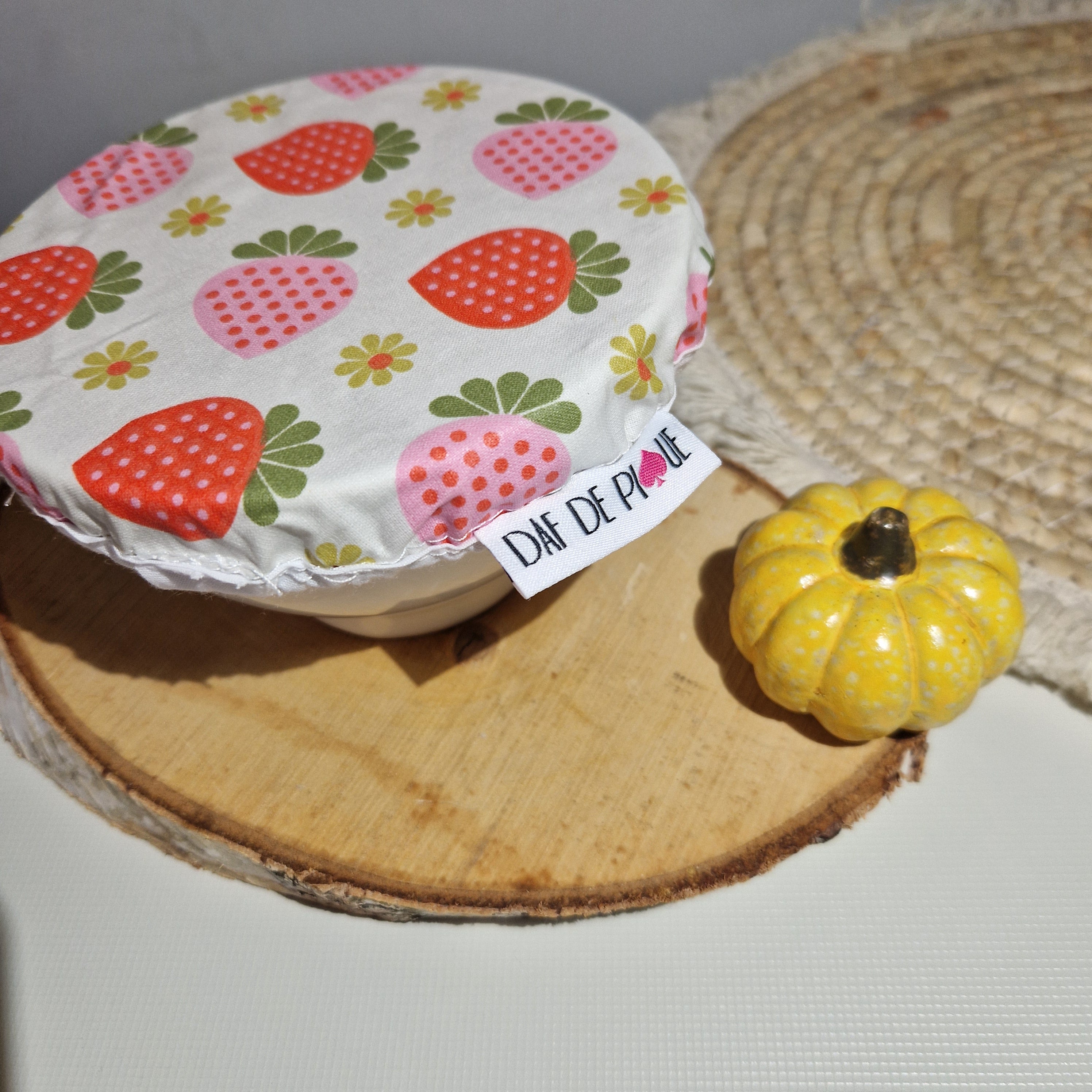 Charlotte couvre-plat lavable coton motif - vue 6