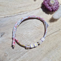 Bracelet message perles coton fait main - vue 2