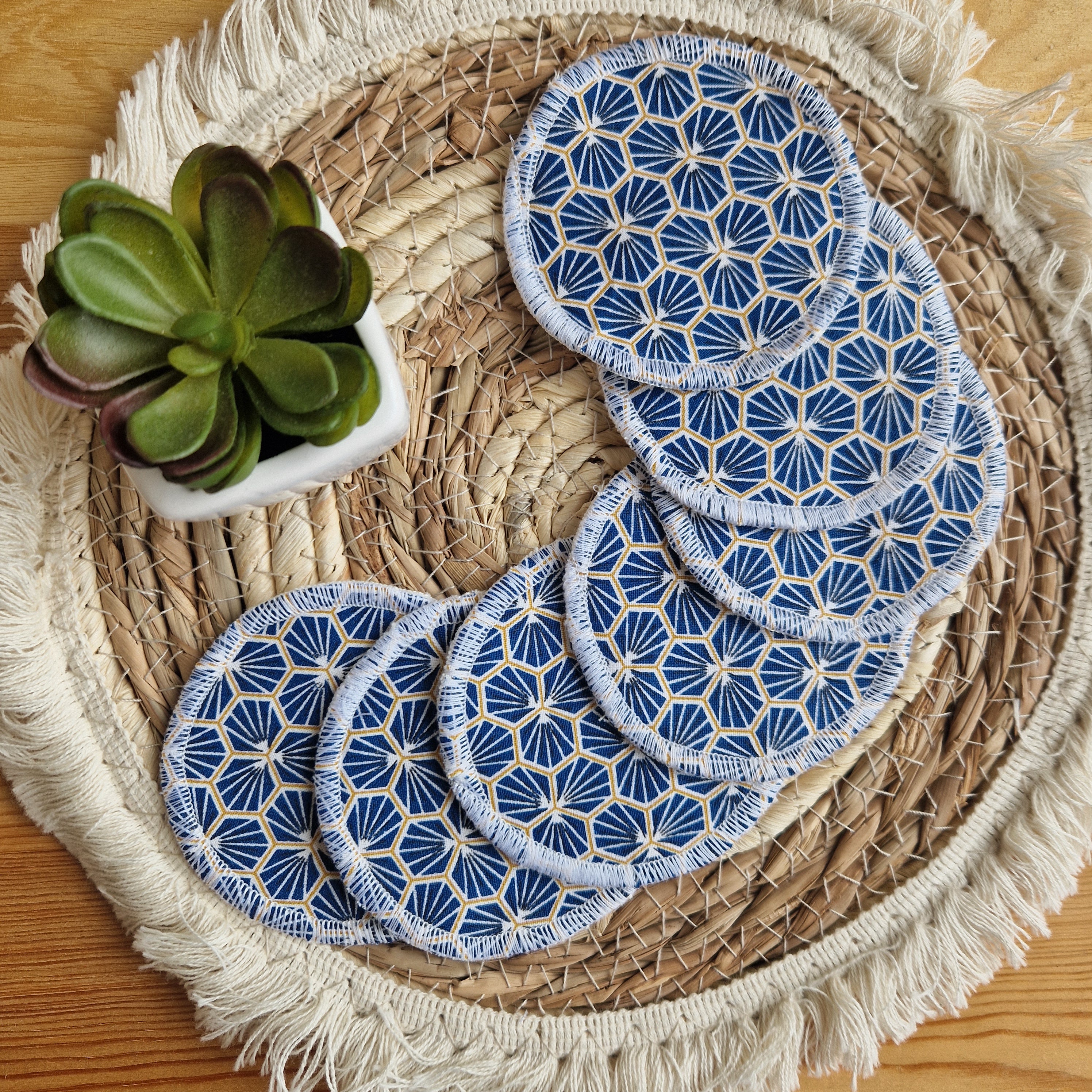 Disques démaquillants lavables coton bio - vue 12