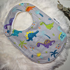 Bavoir bébé réversible en coton