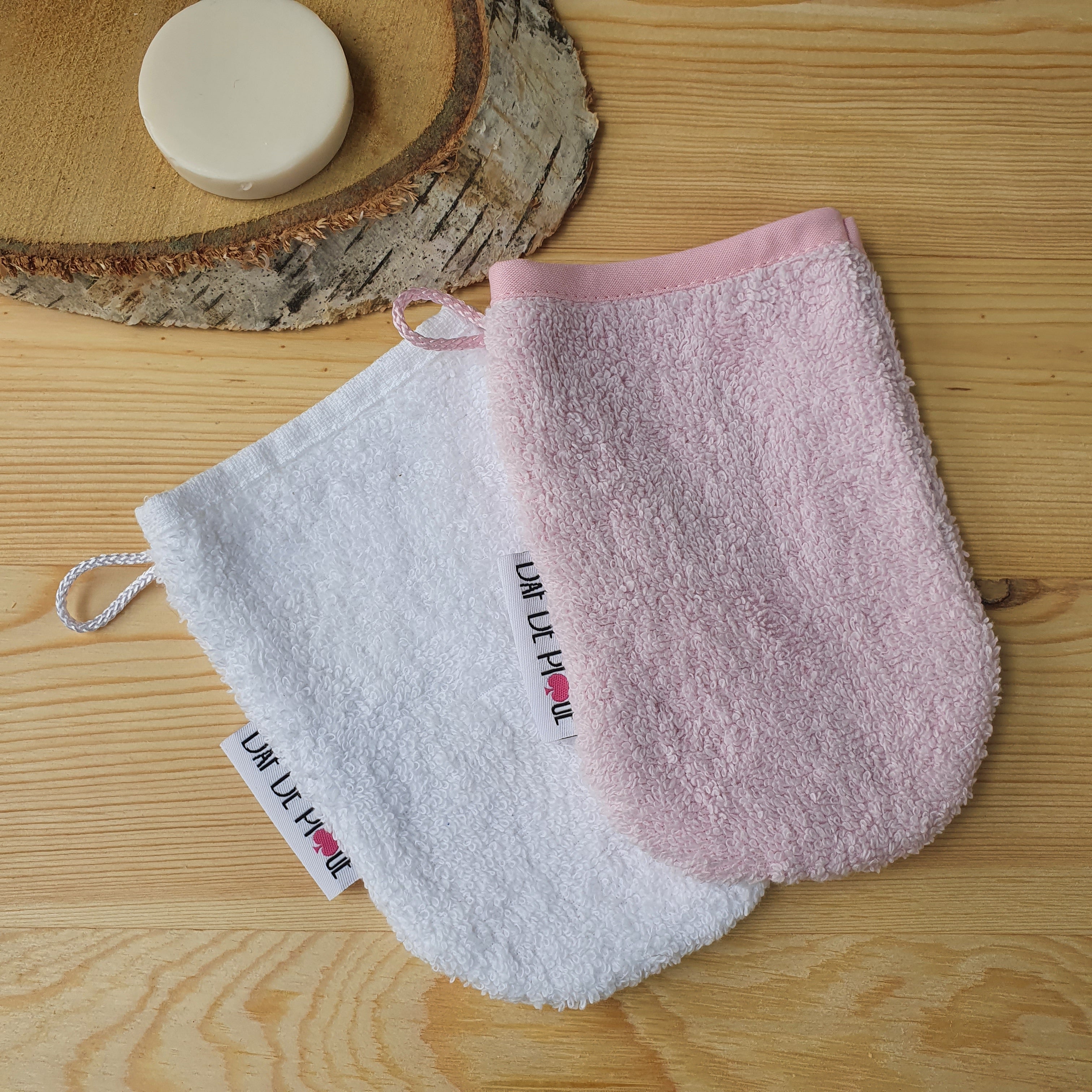 Gants de toilette enfant coton