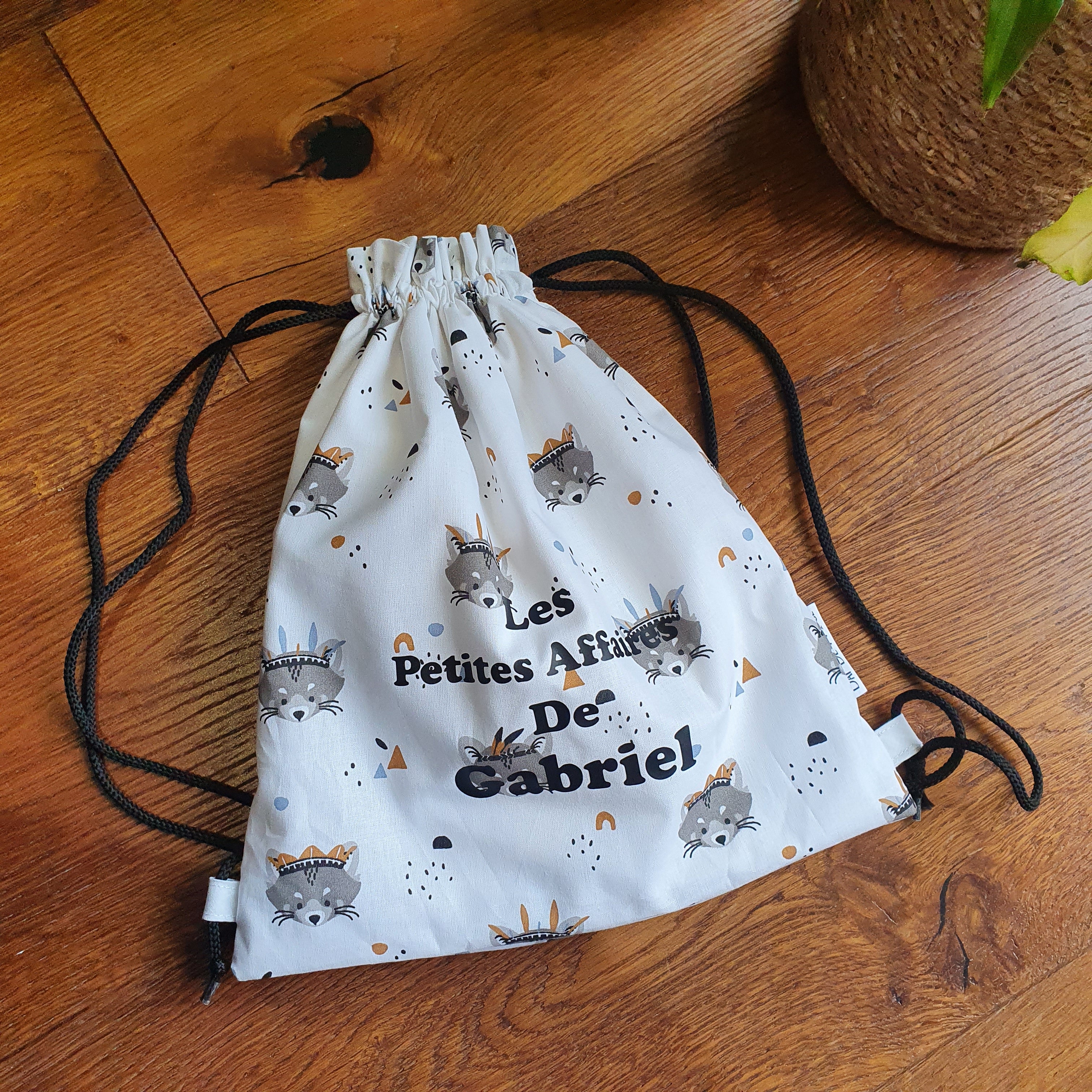 Sac à cordon enfant motif cirque