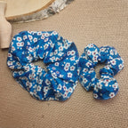 Chouchou en tissu Liberty fleuri fait main - vue 8