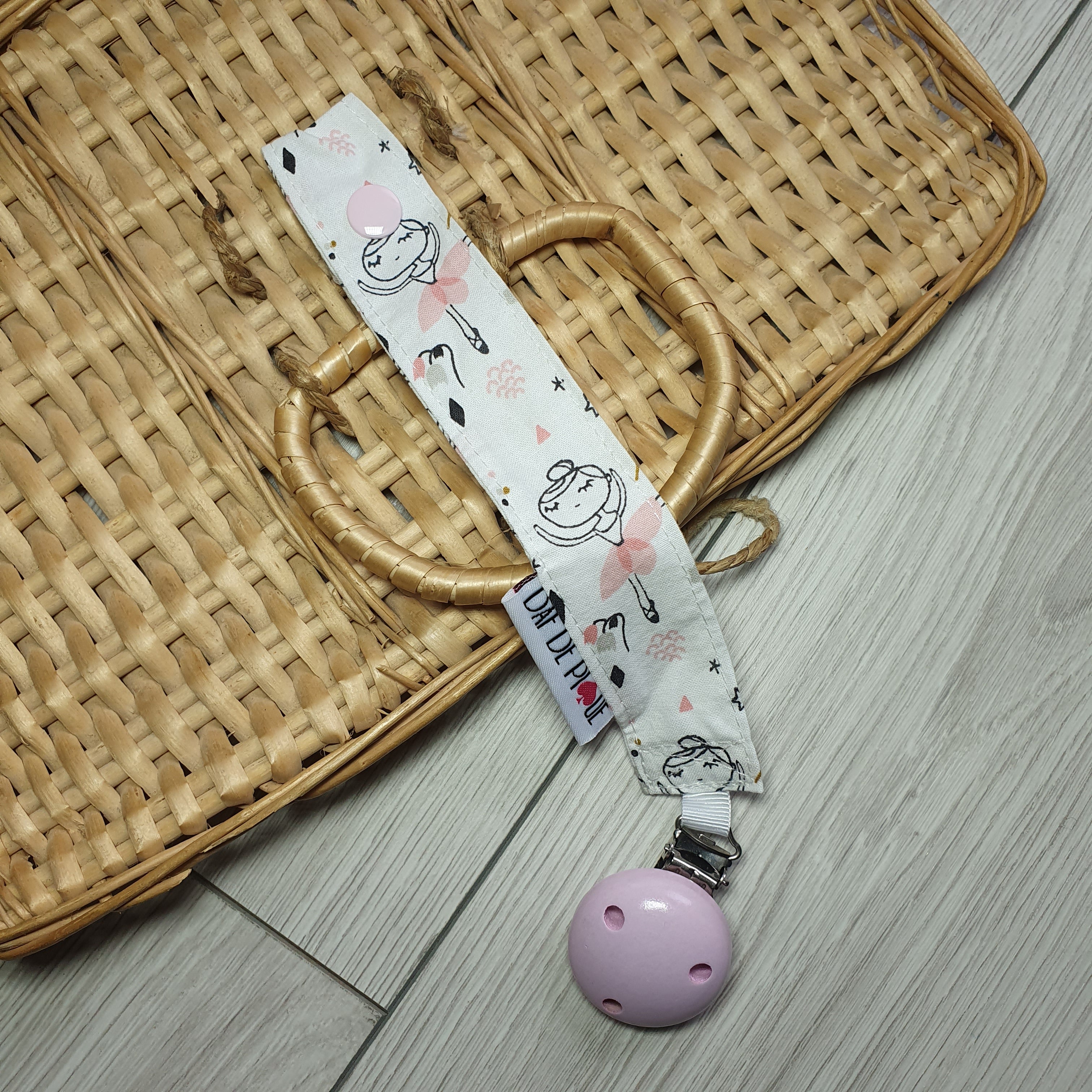 Attache-tétine tissu personnalisable - vue 6