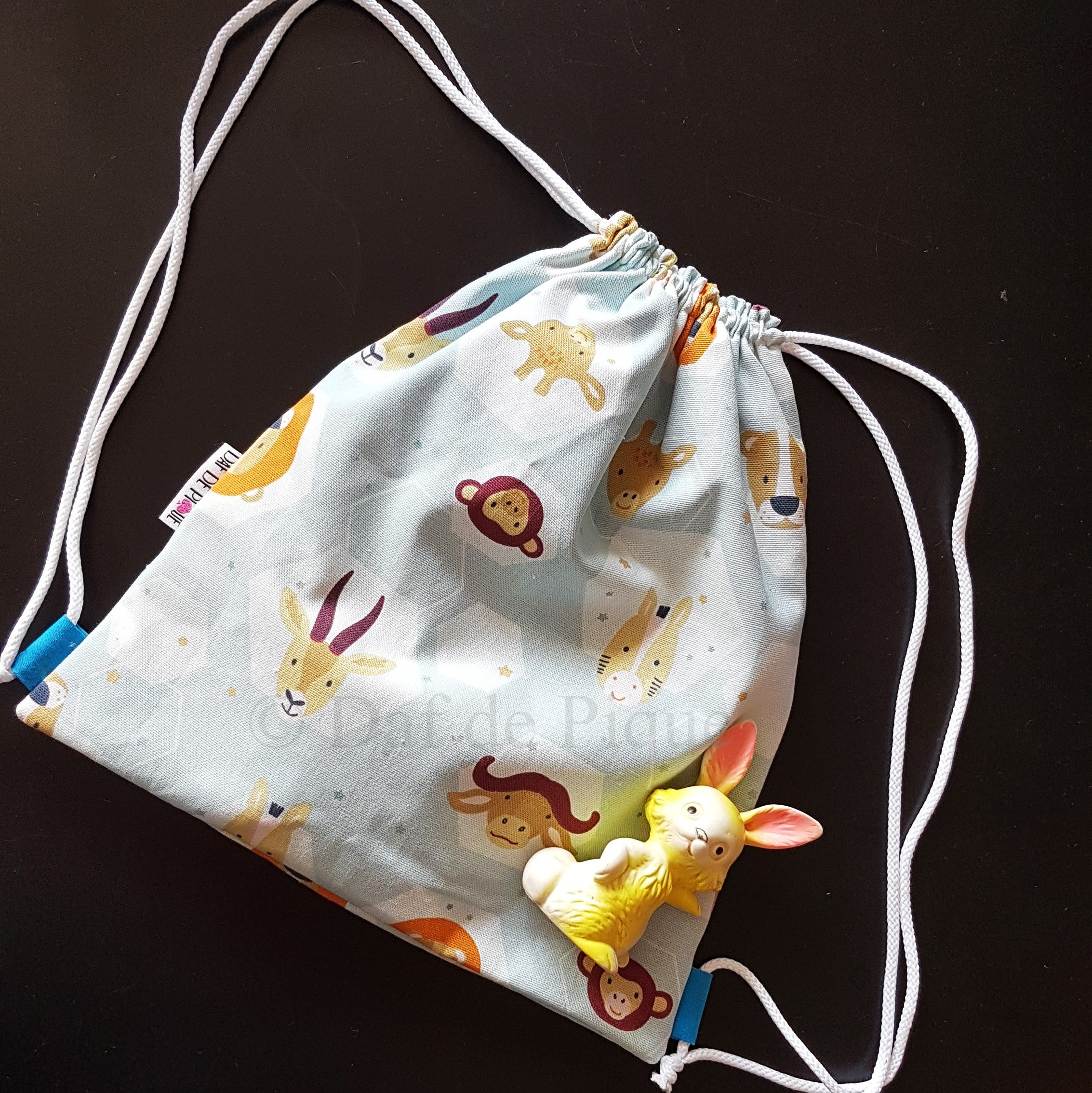 Sac à cordon enfant motif cirque - vue 3